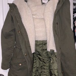 Army Green Puffy Jacket